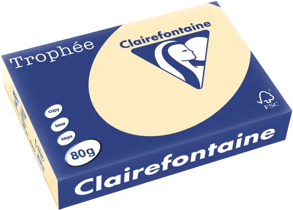 Q-connect Trophee kopiopaperi A4 80g pastellinkeltainen