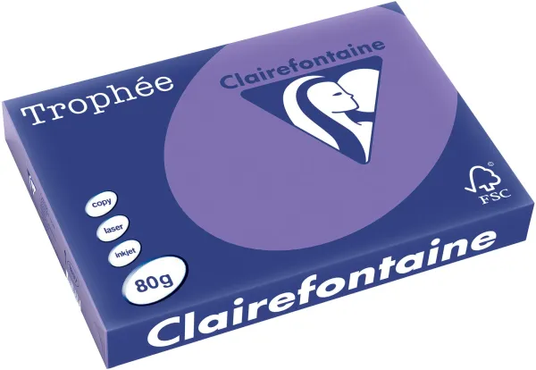 Q-connect Trophee kopiopaperi A3 80g vahva violetti 500 arkkia
